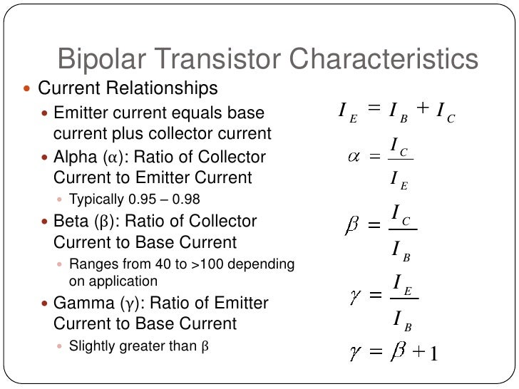 Bipolar Transistor Operation