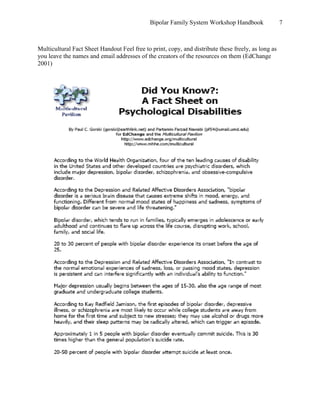 Bipolar Workshop Handbook 2