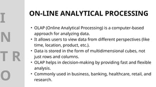 Comprehensive Guide to On-Line Analytical Processing (OLAP) and ...