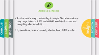 How to WRITE AN ARTICLE REVIEW. | PPTX