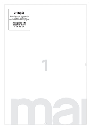 Atenção
Antes de iniciar a impressão
e colagem das folhas,
imprima somente esta página.

Verifique se este
quadrado mede
5 cm x 5 cm

1

4

2

 