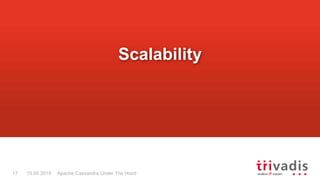 Apache Cassandra Under The Hood17 15.09.2018
Scalability
 