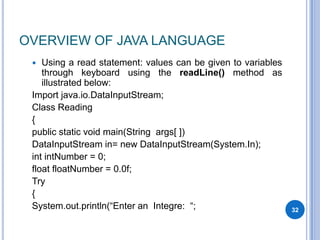 JAVA PROGRAMMINGD | PPTX