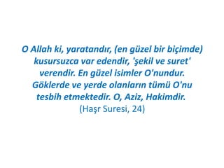 Bir köy muhtarsız olmaz. Bir iğne ustasız
olmaz, sahipsiz olamaz. Bir harf kâtipsiz
olamaz, biliyorsun. Nasıl oluyor ki, nihayet
derecede muntazam şu memleket hâ-kimsiz
olur?
Saidi Nursi
 
