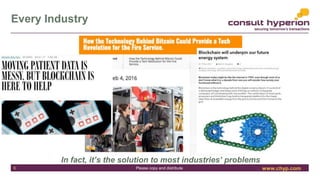 www.chyp.comPlease copy and distribute
Every Industry
In fact, it’s the solution to most industries’ problems
6
 