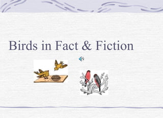 Birds in Fact & Fiction
 