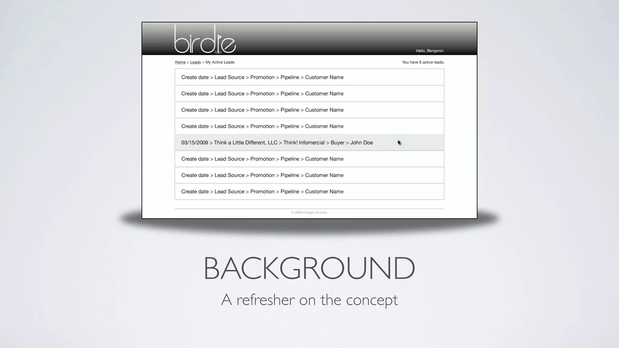 Birdie Design Presentation