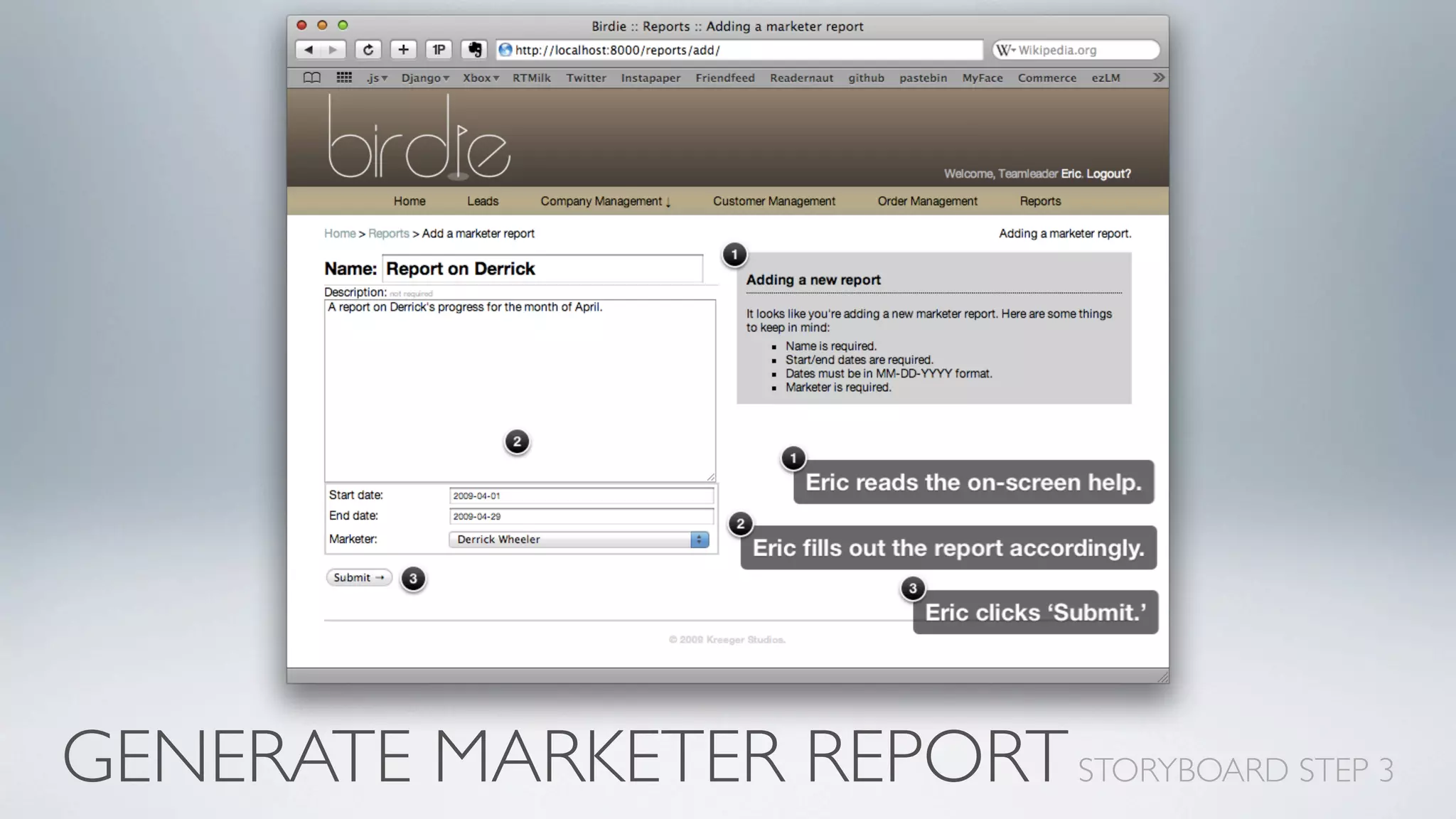 Birdie Design Presentation