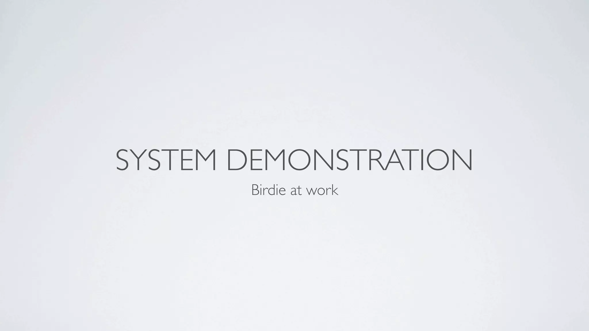 Birdie Design Presentation