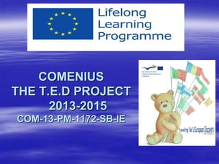 COMENIUS
THE T.E.D PROJECT
2013-2015
COM-13-PM-1172-SB-IE

 