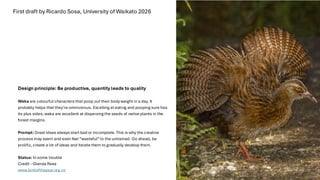 Poop Marginalia Birds Cards Waikato Design v0.1 early draft | PDF
