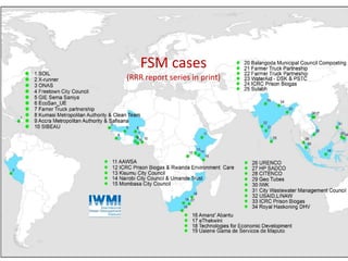 U N I T I N G A G R I C U L T U R E A N D N AT U R E F O R P O V E R T Y R E D U C T I O N
FSM cases
(RRR report series in print)
 