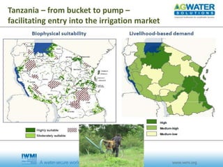 Tanzania – from bucket to pump –
facilitating entry into the irrigation market
 