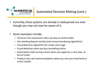 Business Intelligence Symposium Presentation