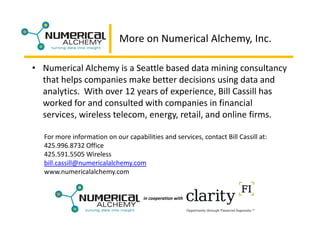 Business Intelligence Symposium Presentation