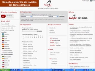 Coleção eletrônica de revistas em texto completo 