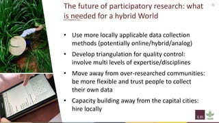 The art of letting go: Transforming participatory research on adaptation practices among local livestock-keepers in East Africa in times of Covid-19