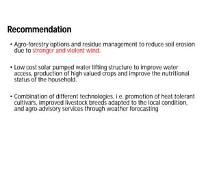 Adoption of soil and water conservation practices under different farming systems in the Sahel region of northern Mali