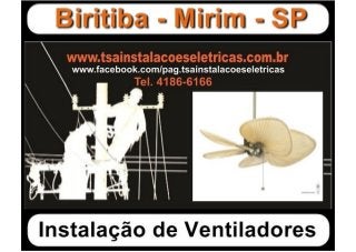 Instalação de ventiladores 11 4186-6166 Biritiba Mirim - SP