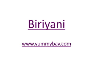 Biriyani www.yummybay.com 