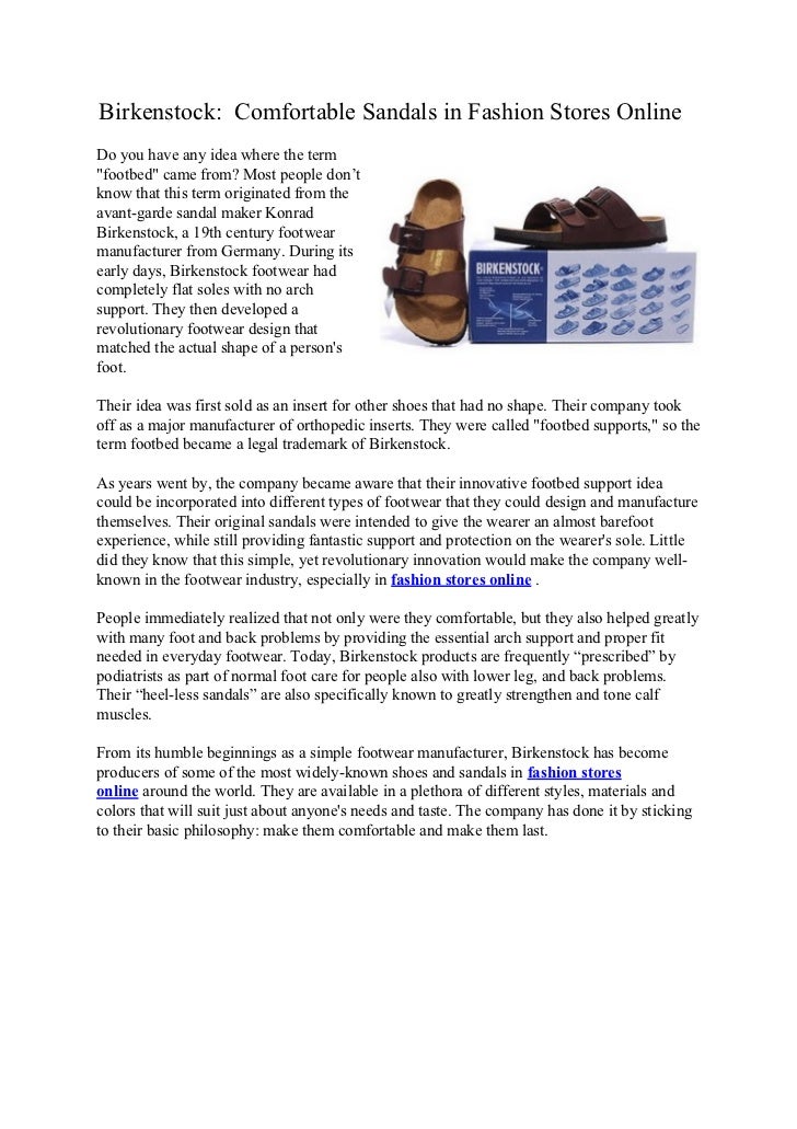 Birkenstock Comfortable Sandals In Fashion Stores Online