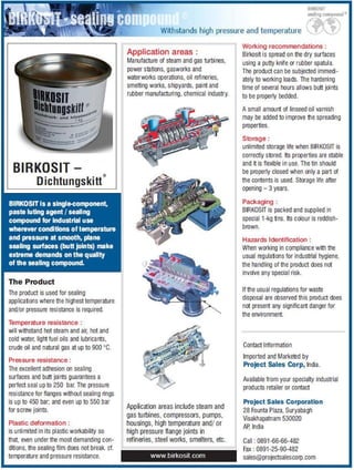 Birkosit Dichtungskitt - Turbine Sealing Compound