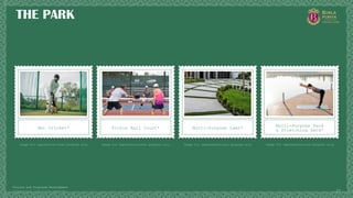 Copyright © 2025 Birla Estates 37
*Future and Proposed Development
THE PARK
Net Cricket*
Image for representational purpose only
Pickle Ball Court*
Image for representational purpose only
Multi-Purpose Lawn*
Image for representational purpose only
Multi-Purpose Deck
& Stretching Deck*
Image for representational purpose only
 