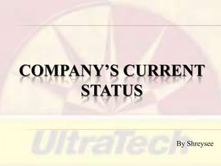 COMPANY’S CURRENT
STATUS

By Shreysee

 