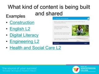 Blended learning - a whole college approach Slide 22