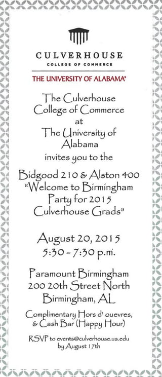 Birmingham Invitation 2015 grads