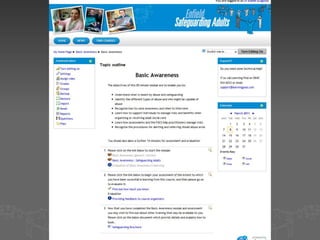 Training courses attended