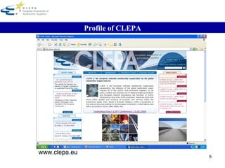 www.clepa.eu Profile of CLEPA 