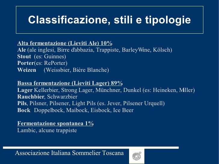 Birra Lezione Ais Primo Livello Sommelier