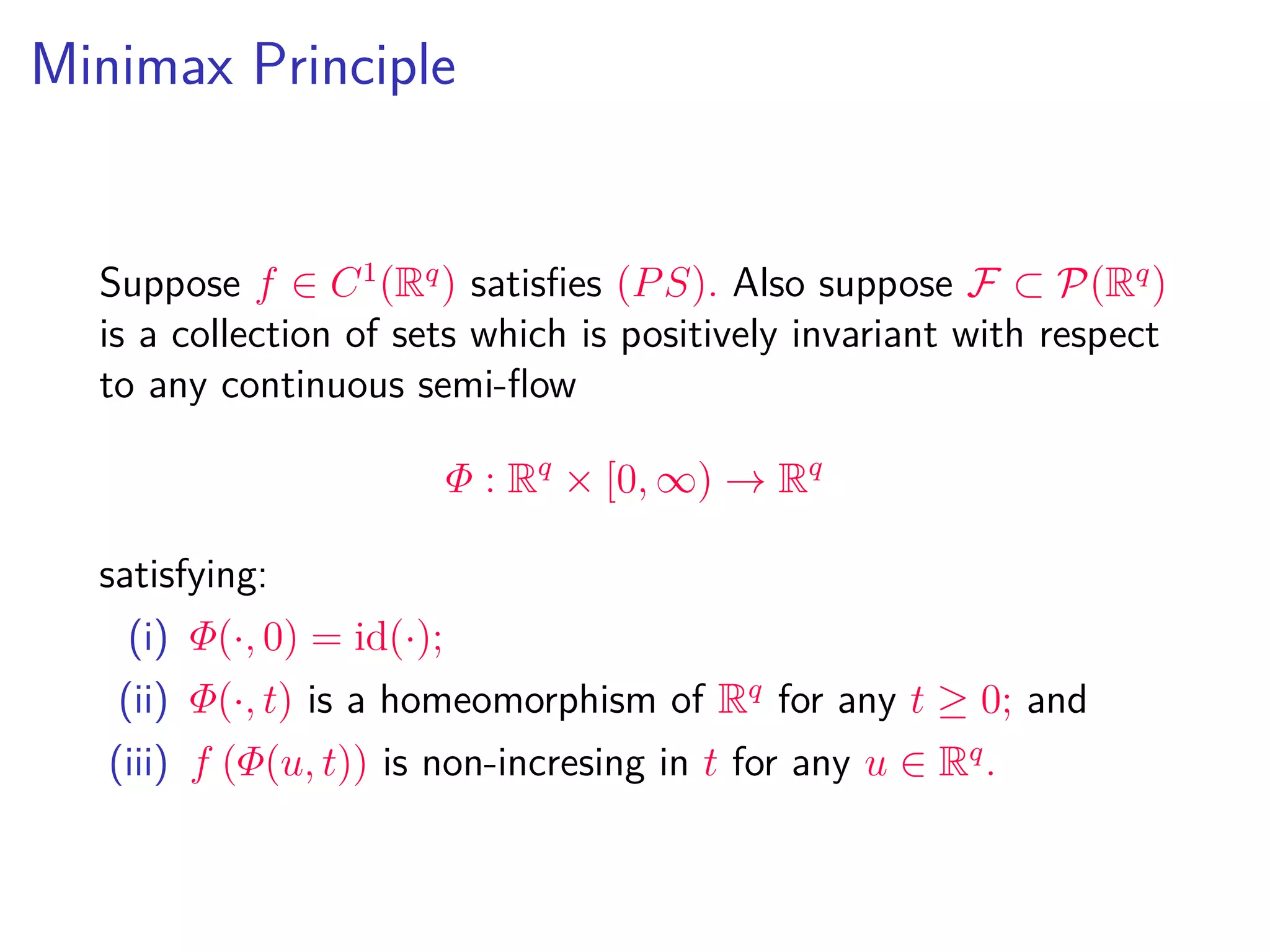 Iterated minimax operator
Given ζ = {0 = t0 < t1 < · · · < tn = T} deﬁne
|ζ| = max |ti+1 − ti|, and ζ(s) = max{ti : ti < s}, s ∈ [0, T].
Deﬁnition 7.
For 0 ≤ s < s ≤ T, let tj = ζ(s), ti = ζ(s ). We say that
Rs ,s
H,ζv(x) = R
tj,s
H ◦ · · · ◦ R
s ,ti+1
H v(x) (7.1)
is the iterated minimax solution.
 