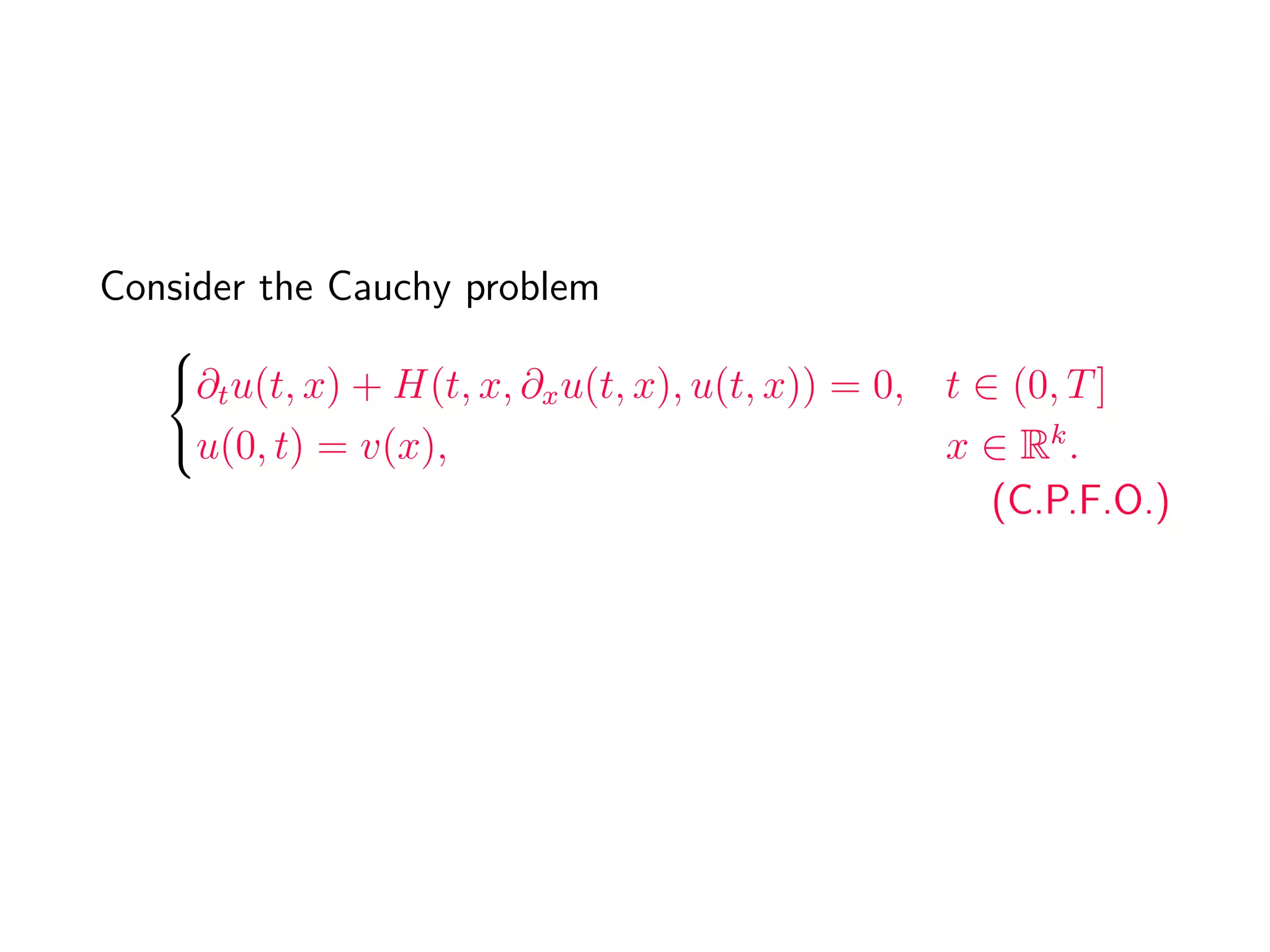of the characteristic lines
Φ(t, Λ0) = {Φ(t)| Φ(0) ∈ Λ0} , t ∈ [0, T]
passing through Λ0 = {(0, j1
v(x)}.
 