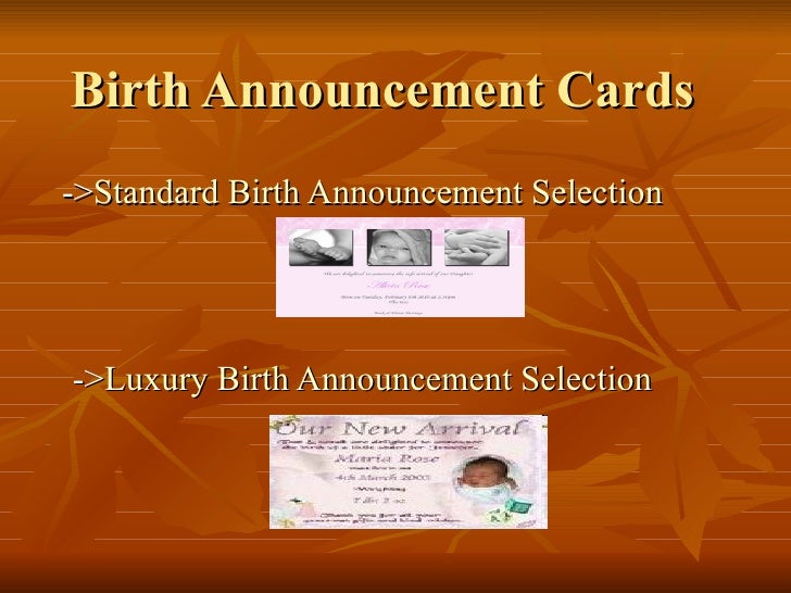 luxury birth announcement cards