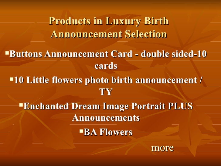 luxury birth announcement cards