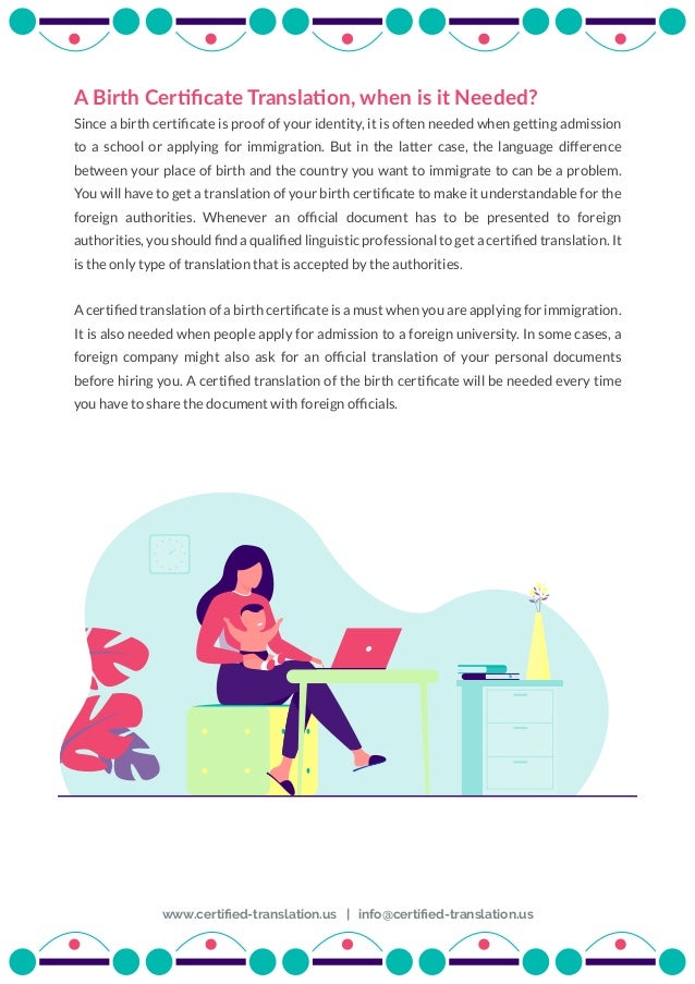 Birth Certificate Translation NYC Certified Translation