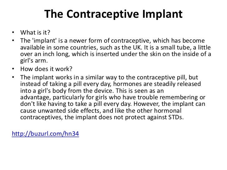 birth control birth control implant how it works