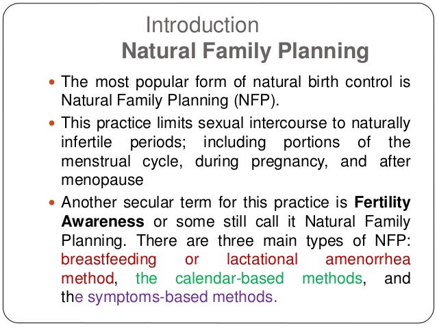 Natural Birth Control 3 Natural Birth Control 3