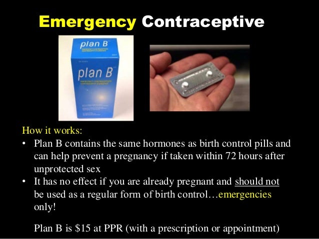 Birth Control Plan B Conversion Chart