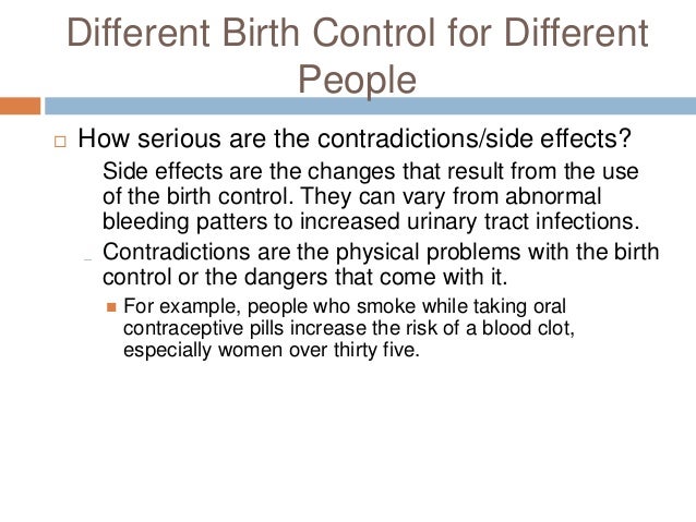 Best birth control options for smokers