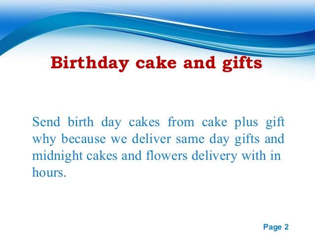 Send Birthday Cake Same Day Delivery Send Birthday Cake Same Day Delivery