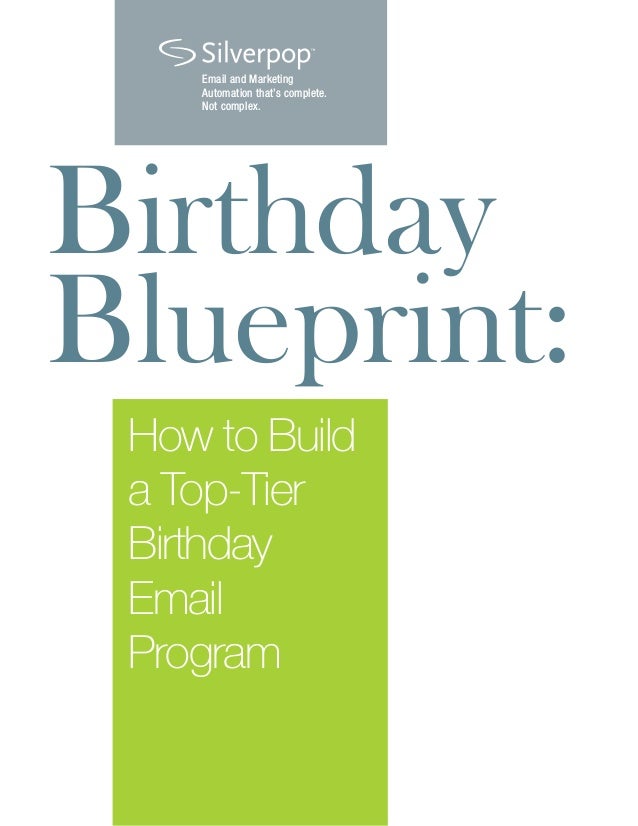 Tweet This!
Email and Marketing
Automation that’s complete.
Not complex.
Birthday
Blueprint:
How to Build
a Top-Tier
Birthday
Email
Program
 