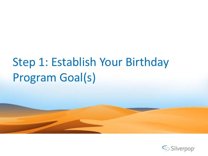 birthday program