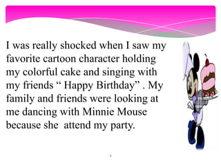 Narrative Story about birthday event | PPTX