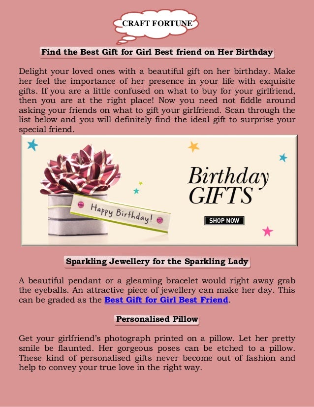 gifts to get a girl best friend