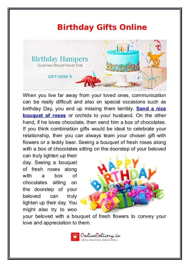 birthday gift for someone far away