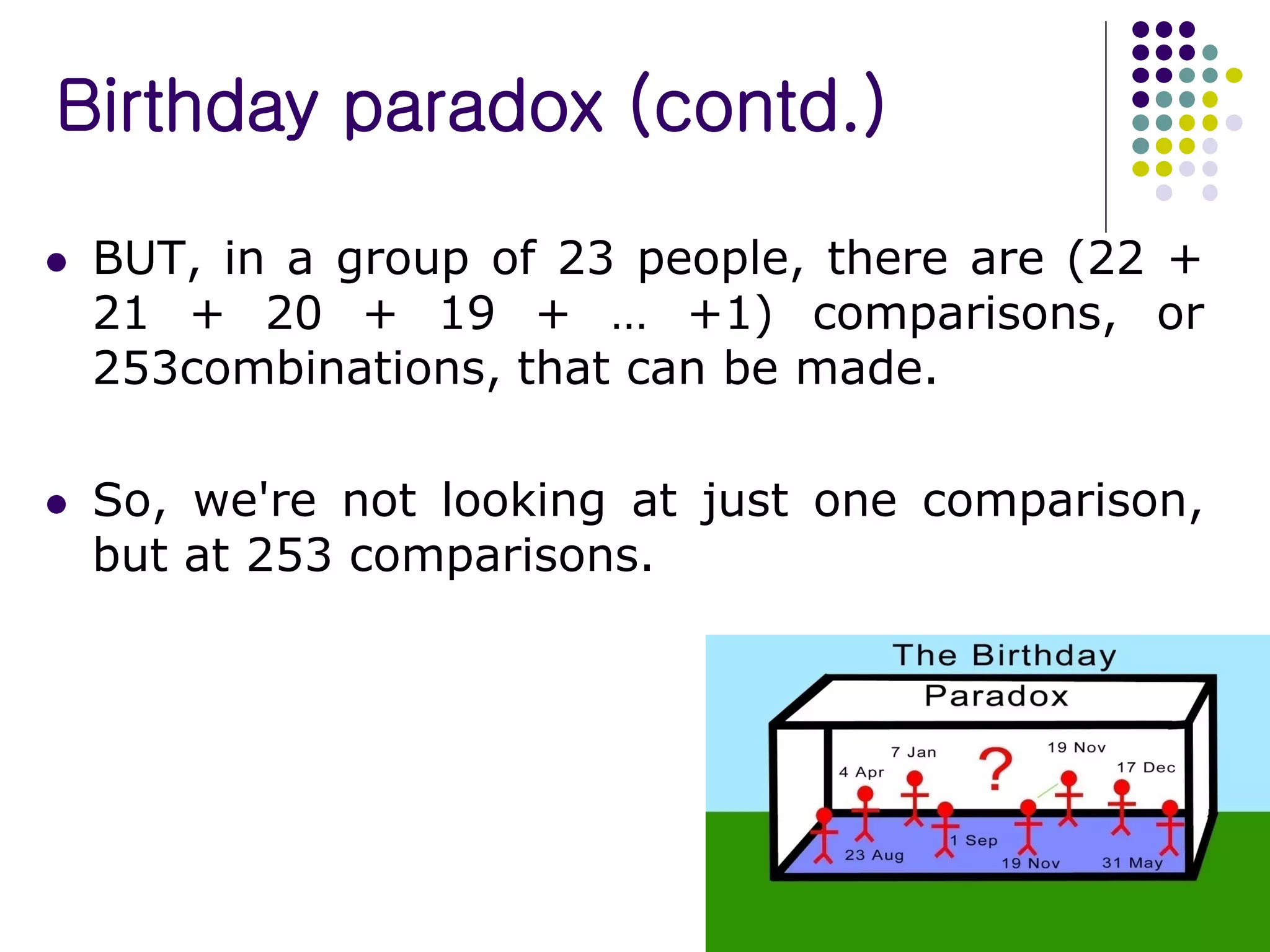 Birthday paradox | PPT