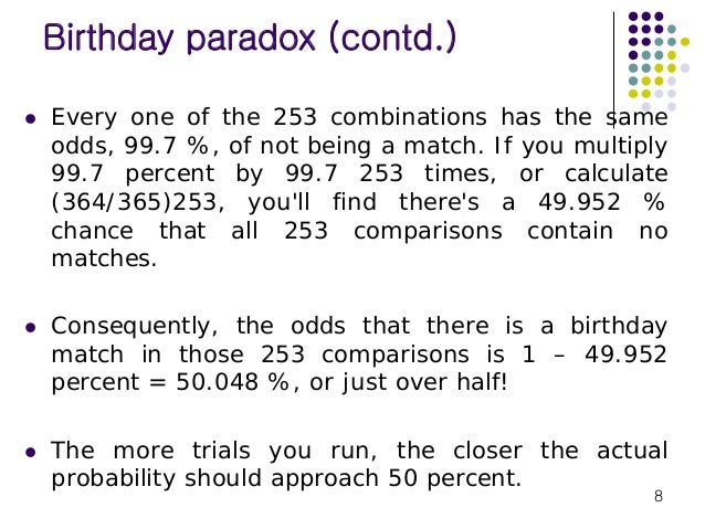 Birthday paradox